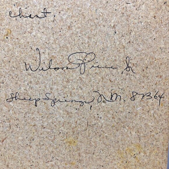 Kachina Sand Wall Art Navajo Native American Painting Panels VTG Set of 2 Signed - Picture 9 of 12